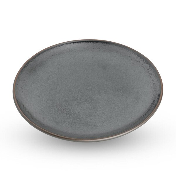 Image of Tessa Black Round Plate 7" 1
