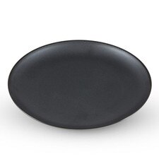 Tessa Black Round Plate 10.25"