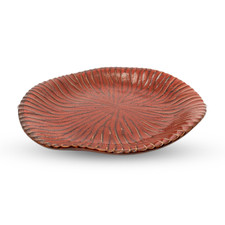 Shuin Red Abstract Plate