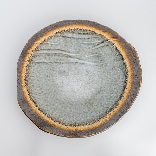 Image of Kasumi Gray Round Plate 11" 3
