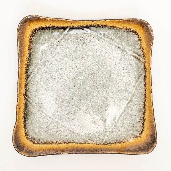 Image of Kasumi Gray Square Plate 9.25" 3