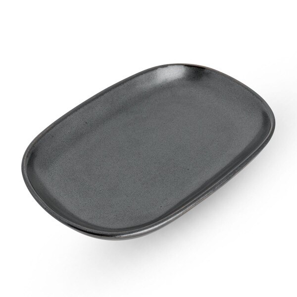 Image of Tessa Black Rectangular Plate 7.25" 1