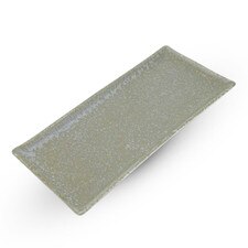 Zorba Blue Rectangular Plate 11.25"