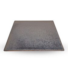 Graphite Brown Square Plate 9.75"