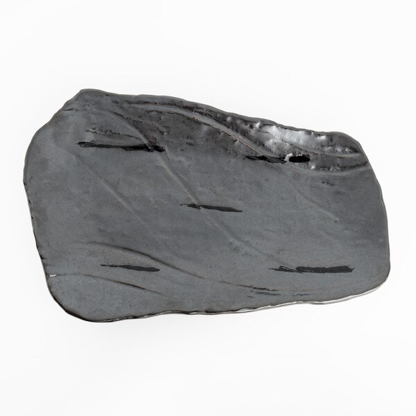 Image of Tessa Black Abstract Plate 10" 3