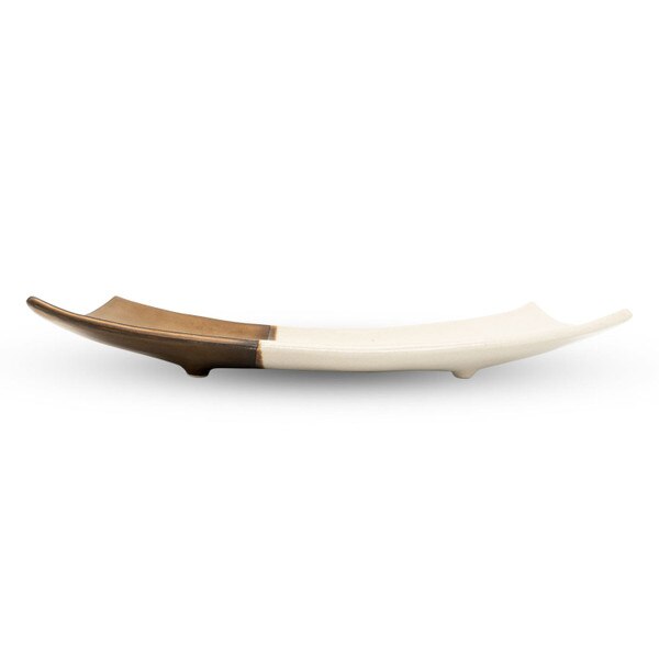 Image of Kinsai White Rectangular Plate 11" 2