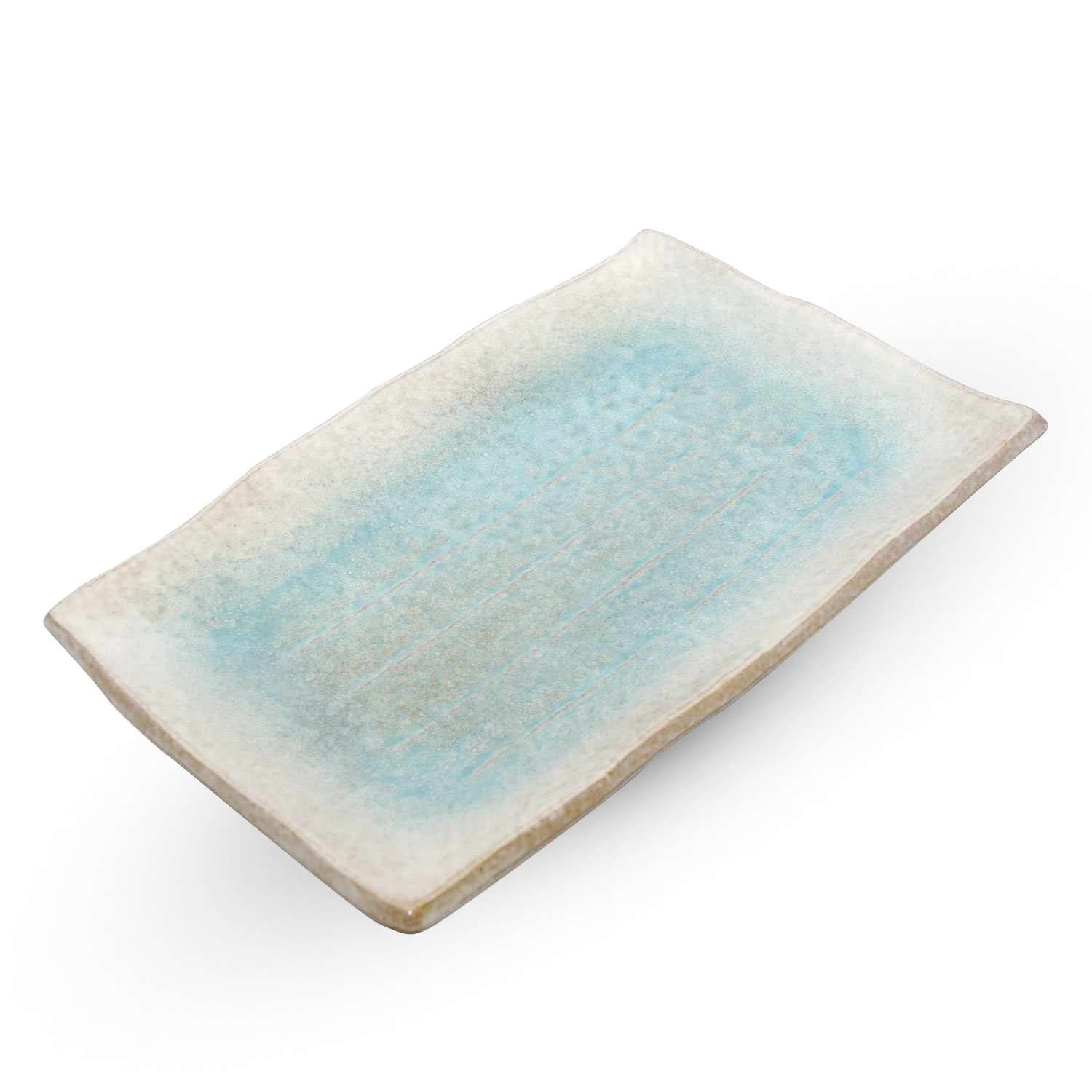 Kumo Blue Rectangular Plate 12