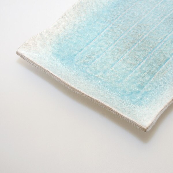 Image of Kumo Blue Rectangular Plate 13.5" 3
