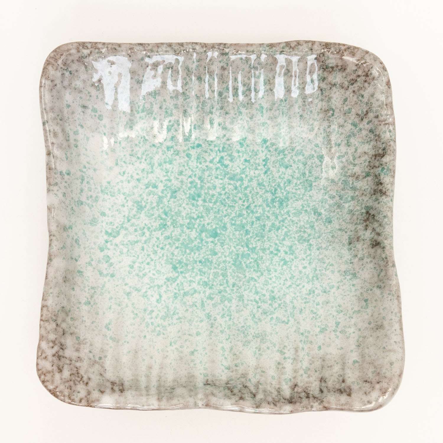 Gray Aobuki Square Plate 7