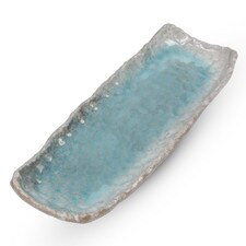 Kumo Blue Rectangular Plate 12.5"