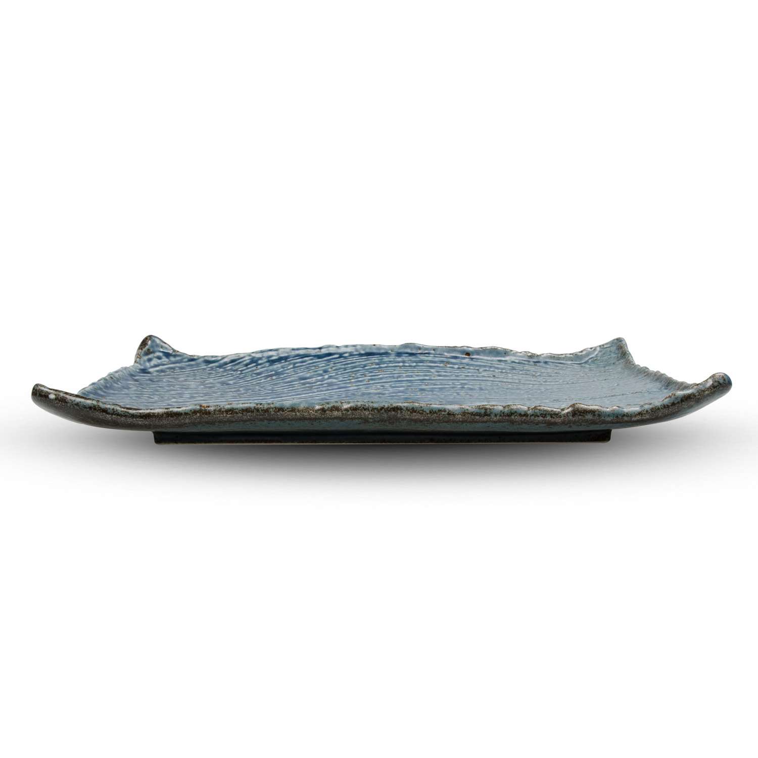 Cornflower Blue Rectangular Platter Plate 14.5