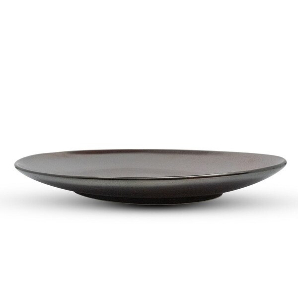 Image of Ginshu Metallic Red Oval Plate 11.75" 2