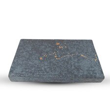 Kokugama Gray Reversible Raised Rectangular Plate 9"