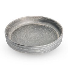 Shusetsu Silver Rim Round Plate 7.25"