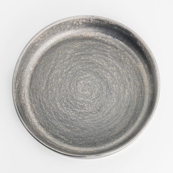 Image of Shusetsu Silver Rim Round Plate 7.25" 3