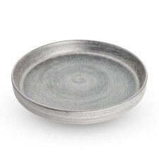 Shusetsu Silver Rim Round Plate 9"