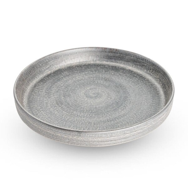 Image of Shusetsu Silver Rim Round Plate 9" 1
