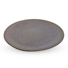 Graphite Brown Round Plate 10.75"