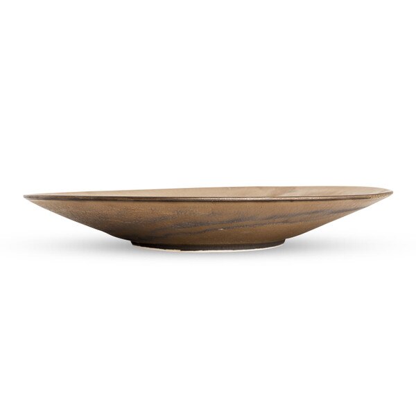 Image of Textured Bronze Fig Blue Round Plate 11.25" 2