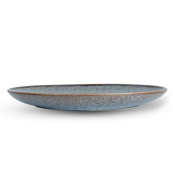 Image of Saku Slate Oval Plate 9.75" 2
