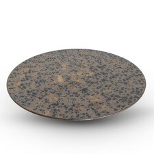 Kaji Brass Flat Round Plate 11.5"