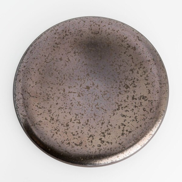 Image of Kinkessho Bronze Round Concave Plate 8.5" 3
