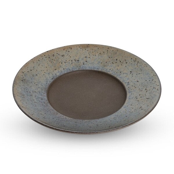 Image of Kinkessho Bronze Wide Rim Round Plate 8" 1