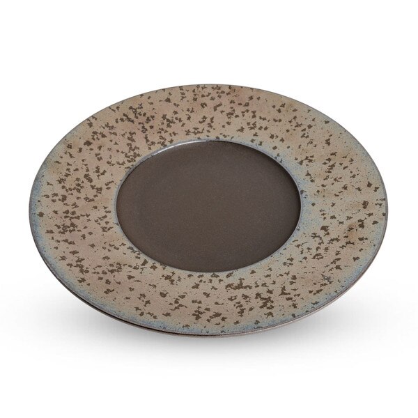 Image of Kinkessho Bronze Wide Rim Round Plate 9.75" 1