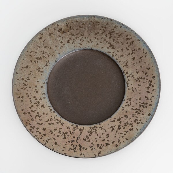 Image of Kinkessho Bronze Wide Rim Round Plate 9.75" 3