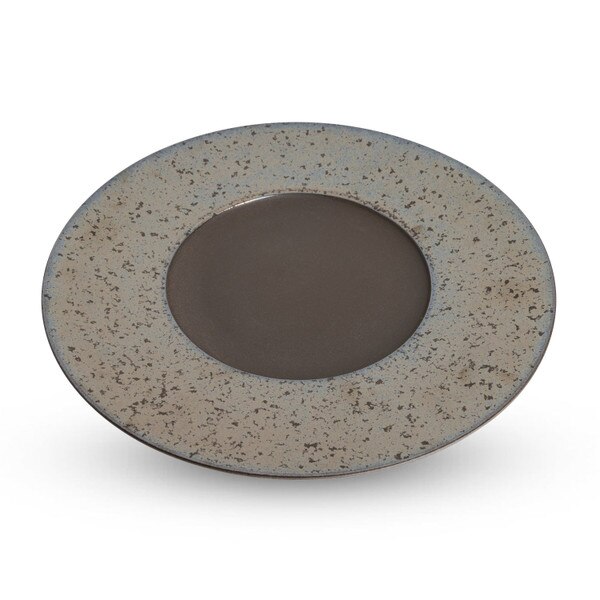 Image of Kinkessho Bronze Wide Rim Round Plate 11.25" 1