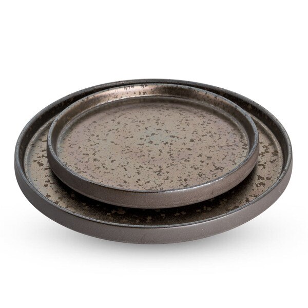 Image of Kinkessho Bronze Rim Round Plate 7" 4
