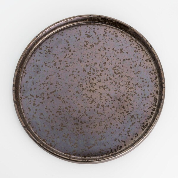 Image of Kinkessho Bronze Rim Round Plate 8.5" 3