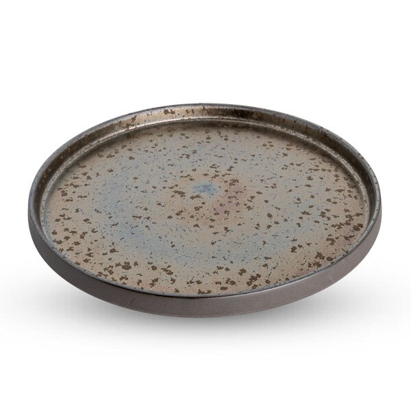 Image of Kinkessho Bronze Rim Round Plate 9.75" 1