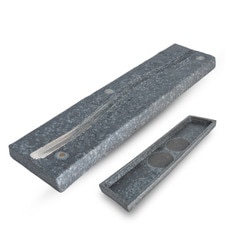 Kokugama Gray Reversible Raised Rectangular Plate 14" hover-image