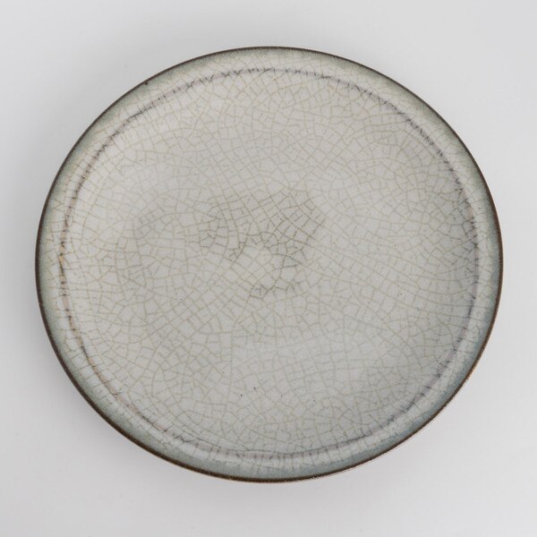 Image of Gray Autumn Round Plate 8.75" 3