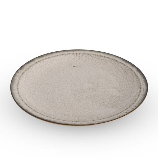 Image of Gray Autumn Round Plate 10" 1