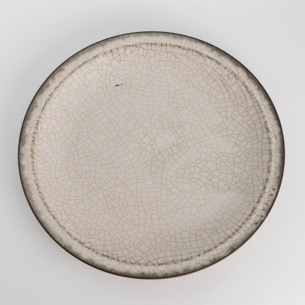 Image of Gray Autumn Round Plate 10" 3