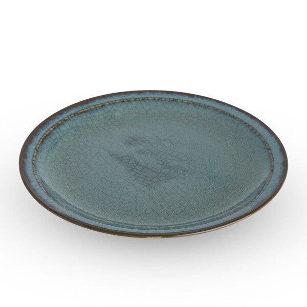 Image of Blue Autumn Round Plate 8.75" 1
