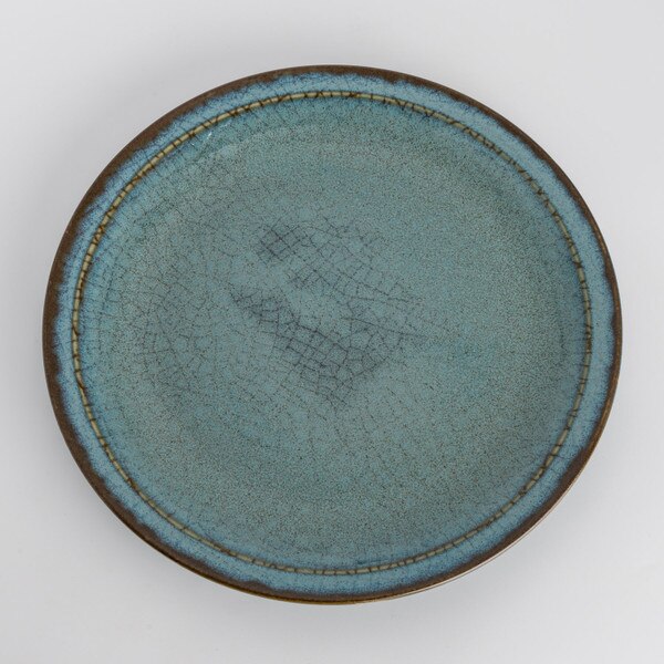 Image of Blue Autumn Round Plate 8.75" 3