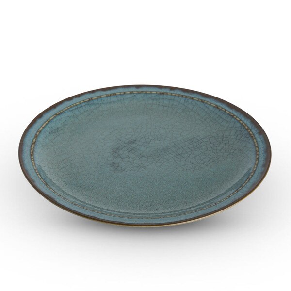 Image of Blue Autumn Round Plate 10" 1