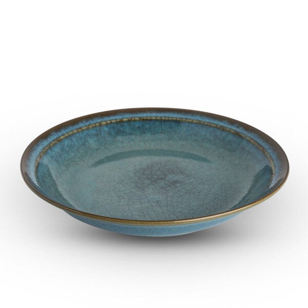 Image of Blue Autumn Plate 8.75" 1