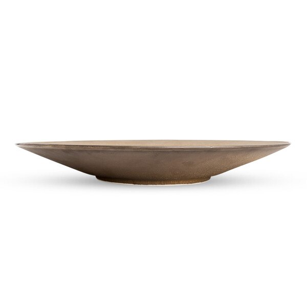 Image of Textured Bronze Fig Purple Round Plate 11.25" 2