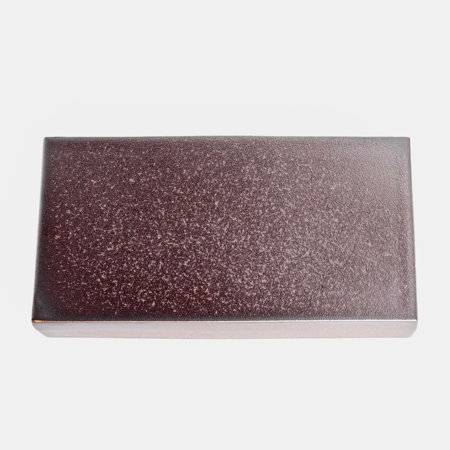 Metallic Raised Rectangular Plate 7.5