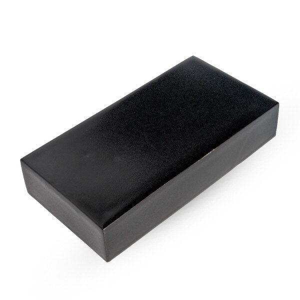 Image of Black Raised Rectangular Plate 7.5" 1