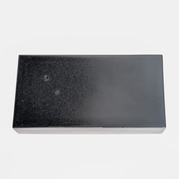 Image of Black Raised Rectangular Plate 7.5" 3