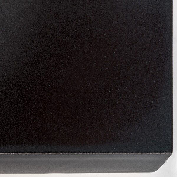 Image of Black Raised Rectangular Plate 7.5" 4