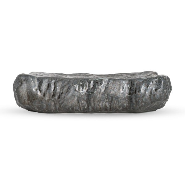 Image of Silver Rock Raised Abstract Plate 6.75" 2