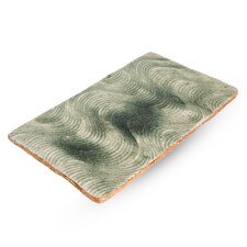 Green Moss Rectangular Plate 11.75"