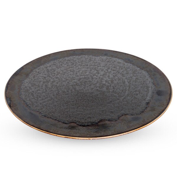 Image of Kujaku Kessho Flat Round Plate 11.5" 1