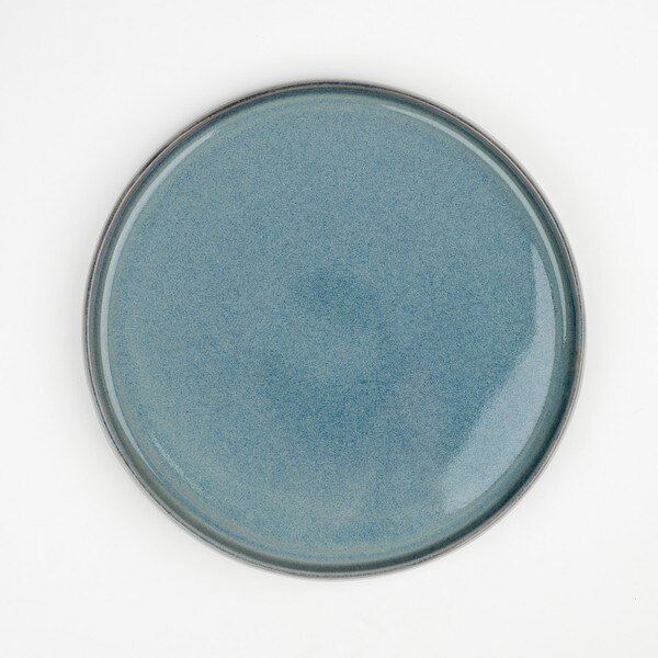 Image of Blue Ash Rim Round Plate 9.25" 3